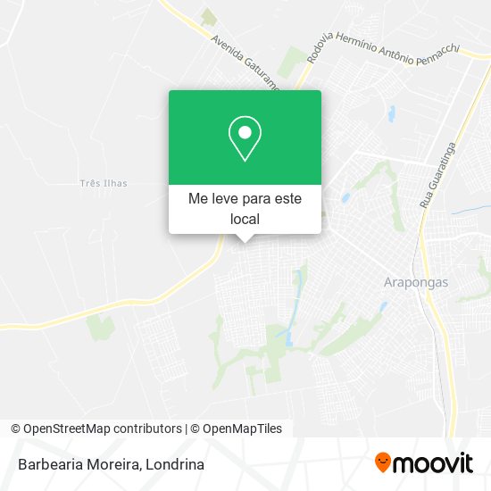 Barbearia Moreira mapa