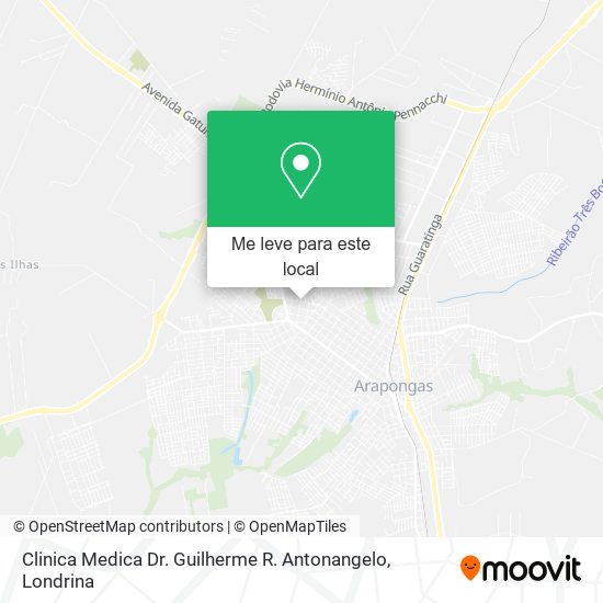 Clinica Medica Dr. Guilherme R. Antonangelo mapa