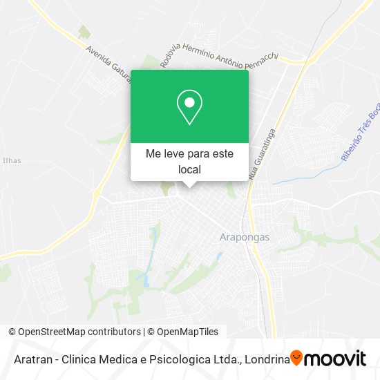 Aratran - Clinica Medica e Psicologica Ltda. mapa