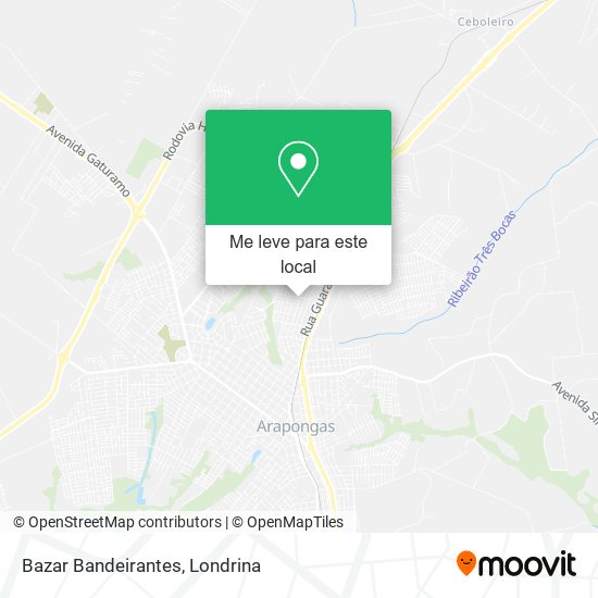 Bazar Bandeirantes mapa