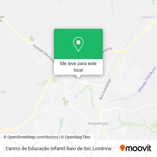 Centro de Educação Infantil Raio de Sol mapa
