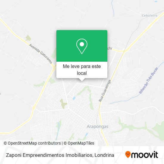 Zaponi Empreendimentos Imobiliarios mapa