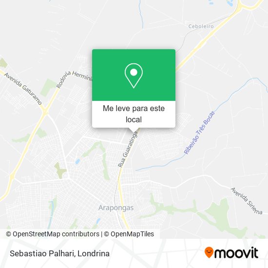 Sebastiao Palhari mapa