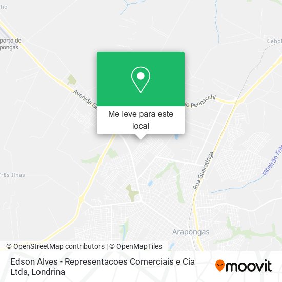 Edson Alves - Representacoes Comerciais e Cia Ltda mapa