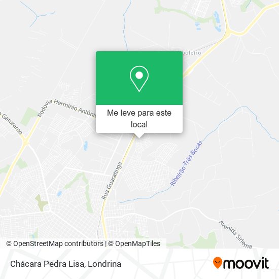 Chácara Pedra Lisa mapa