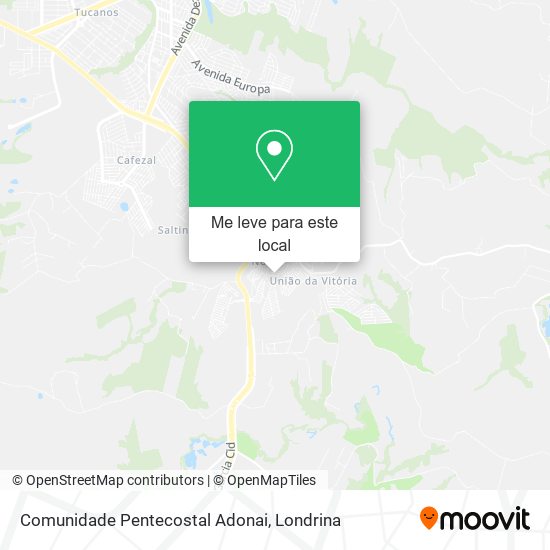 Comunidade Pentecostal Adonai mapa