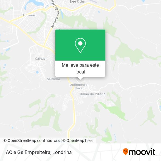 AC e Gs Empreiteira mapa