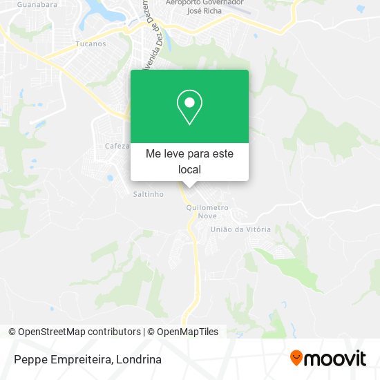 Peppe Empreiteira mapa