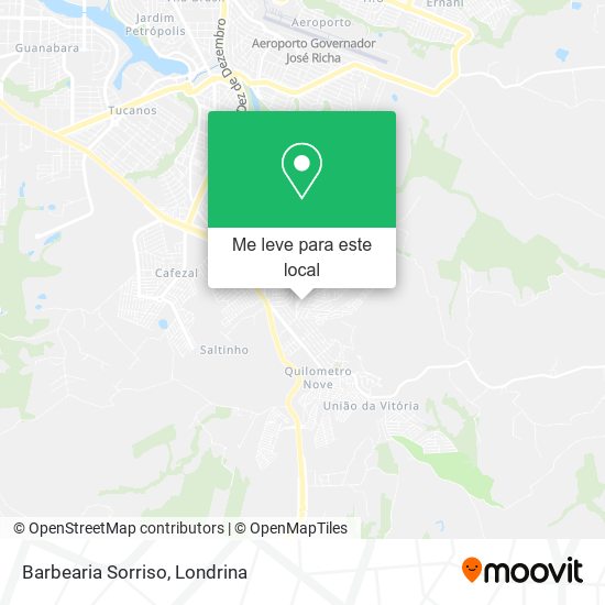 Barbearia Sorriso mapa