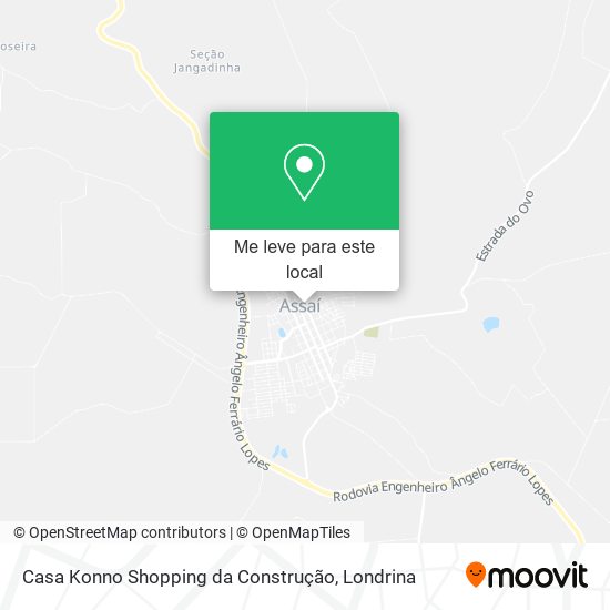 Casa Konno Shopping da Construção mapa