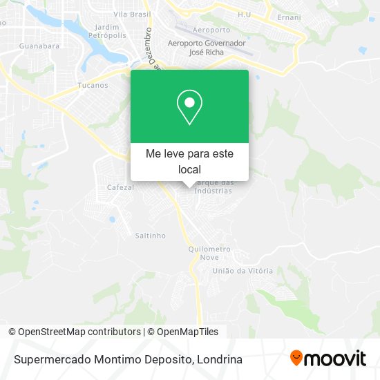 Supermercado Montimo Deposito mapa