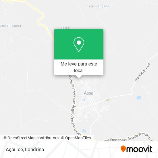 Açaí Ice mapa