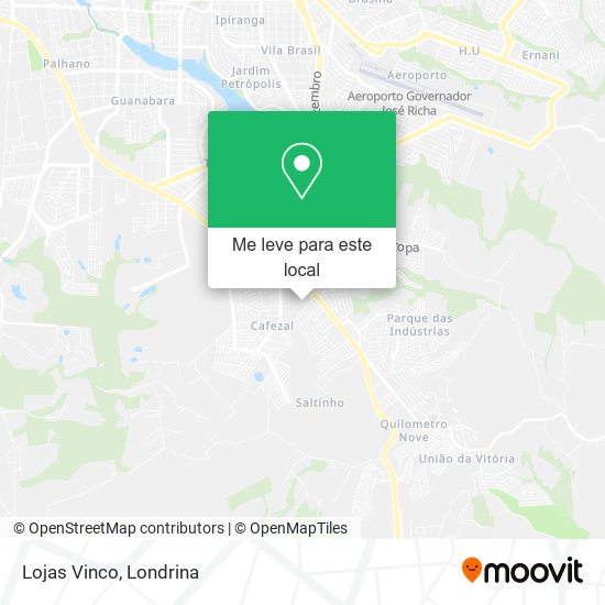 Lojas Vinco mapa