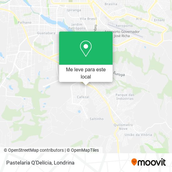 Pastelaria Q'Delícia mapa