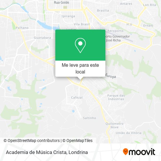 Academia de Música Crista mapa