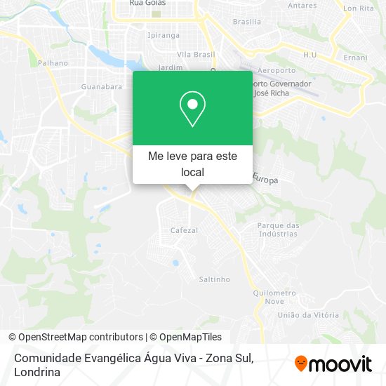 Comunidade Evangélica Água Viva - Zona Sul mapa