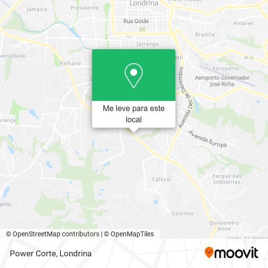Power Corte mapa