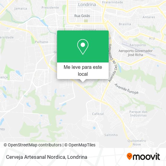 Cerveja Artesanal Nordica mapa
