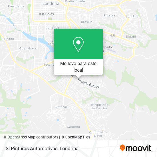 Si Pinturas Automotivas mapa