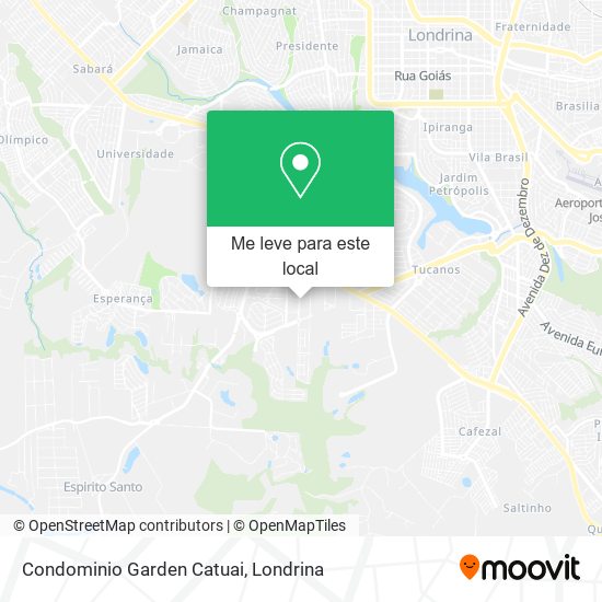 Condominio Garden Catuai mapa