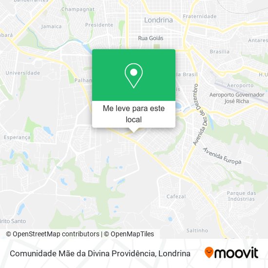 Comunidade Mãe da Divina Providência mapa