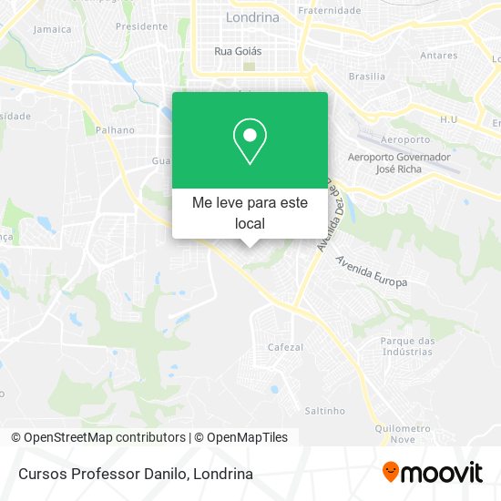 Cursos Professor Danilo mapa