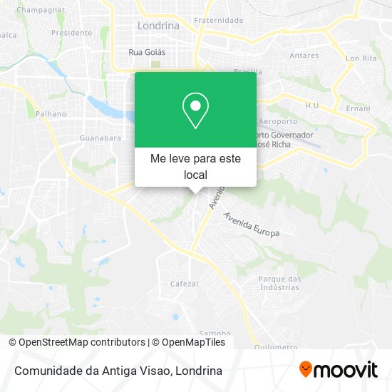 Comunidade da Antiga Visao mapa