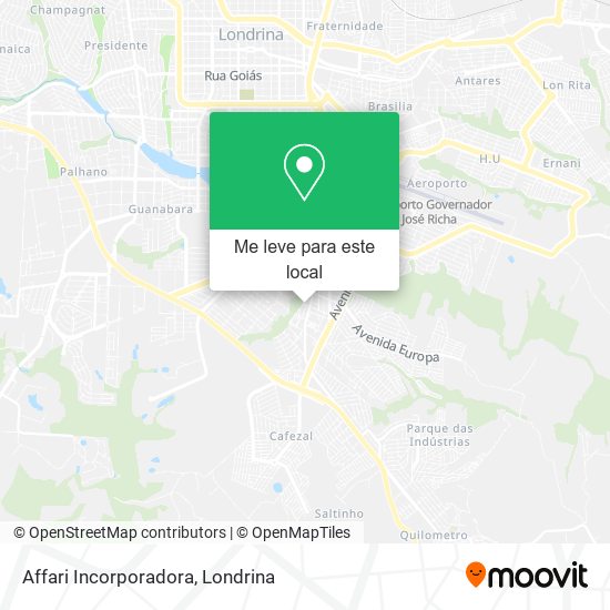 Affari Incorporadora mapa