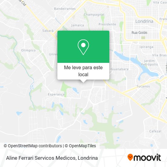 Aline Ferrari Servicos Medicos mapa