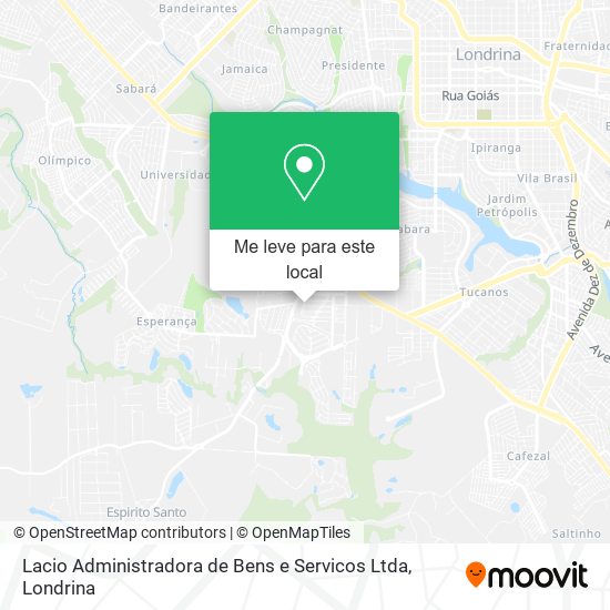 Lacio Administradora de Bens e Servicos Ltda mapa