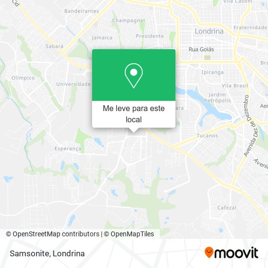 Samsonite mapa