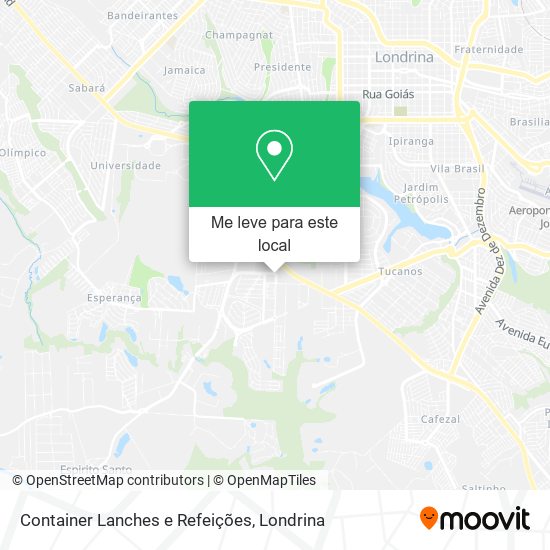 Container Lanches e Refeições mapa