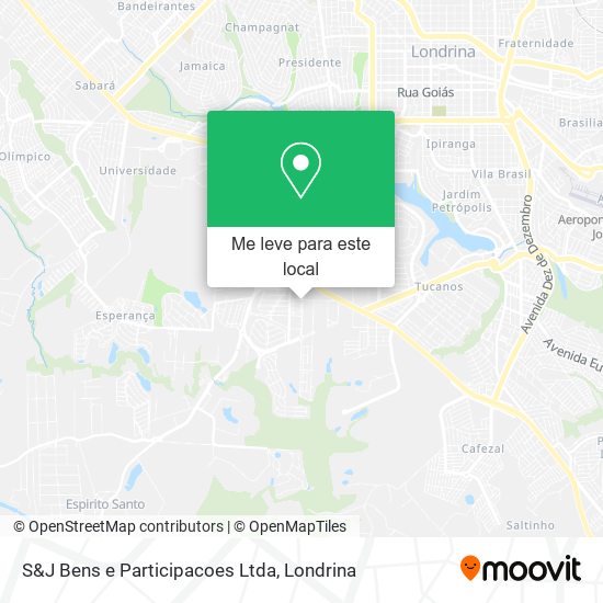 S&J Bens e Participacoes Ltda mapa