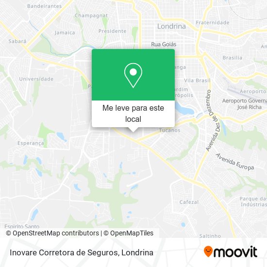 Inovare Corretora de Seguros mapa