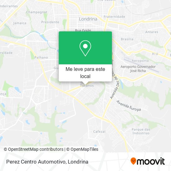 Perez Centro Automotivo mapa