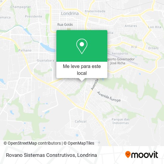 Rovano Sistemas Construtivos mapa