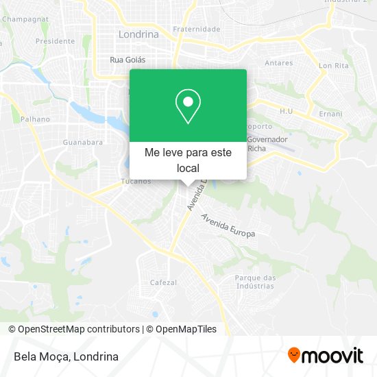 Bela Moça mapa