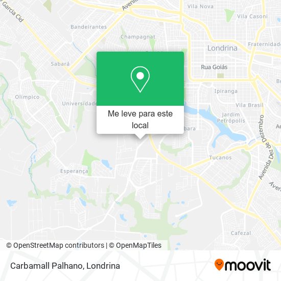 Carbamall Palhano mapa