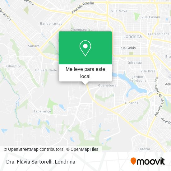 Dra. Flávia Sartorelli mapa