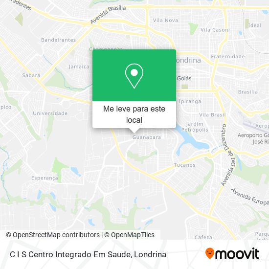 C I S Centro Integrado Em Saude mapa