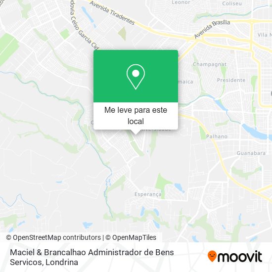 Maciel & Brancalhao Administrador de Bens Servicos mapa