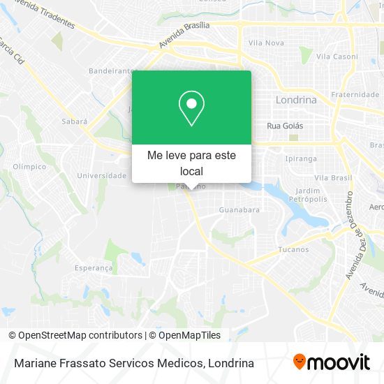 Mariane Frassato Servicos Medicos mapa