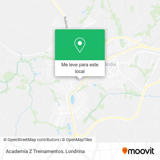 Academia Z Treinamentos mapa