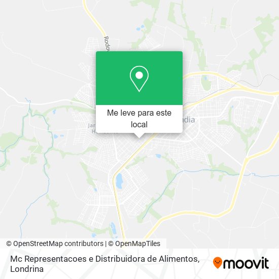 Mc Representacoes e Distribuidora de Alimentos mapa