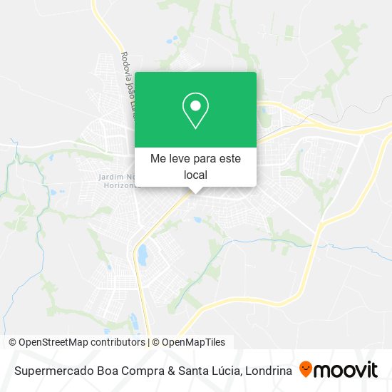 Supermercado Boa Compra & Santa Lúcia mapa