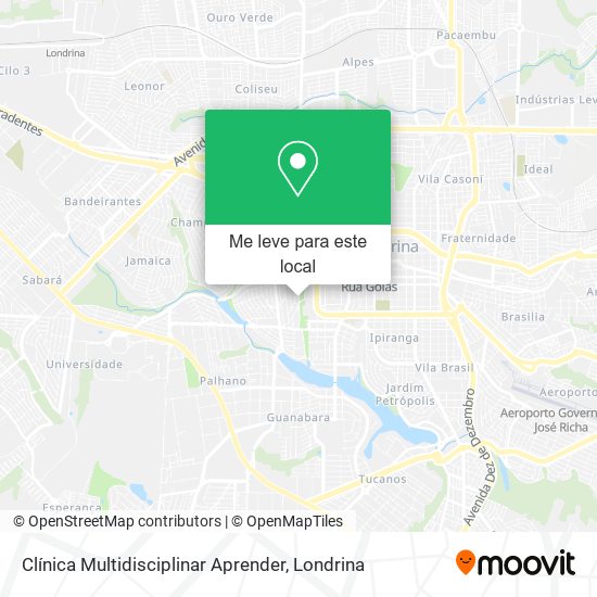 Clínica Multidisciplinar Aprender mapa
