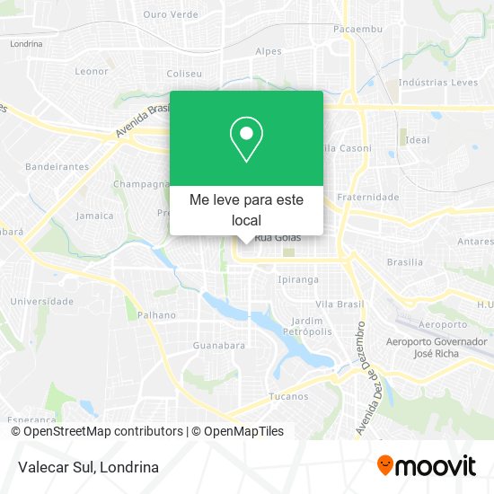 Valecar Sul mapa