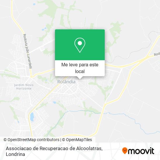 Associacao de Recuperacao de Alcoolatras mapa