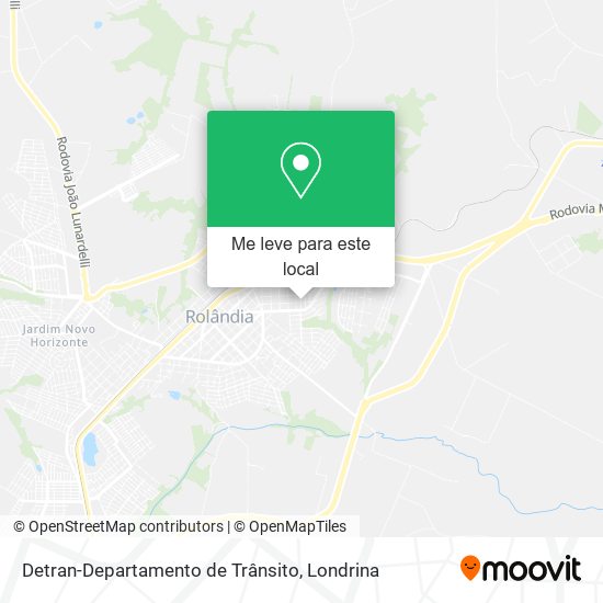 Detran-Departamento de Trânsito mapa
