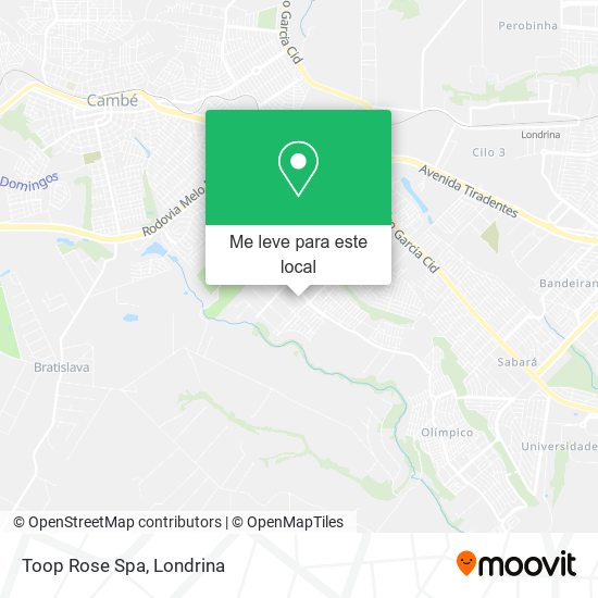 Toop Rose Spa mapa